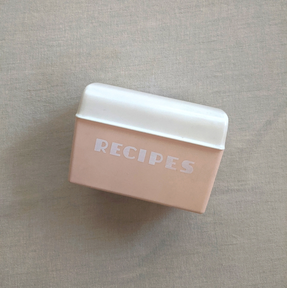 Vintage RARE 50s recipe box